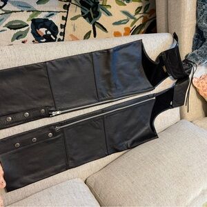 Harley-Davidson Black Leather Chaps